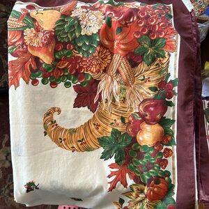 Vintage Fall Tablecloth and Napkins